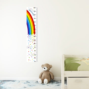 Rainbow star self adhesive kids height measurement ruler sticker