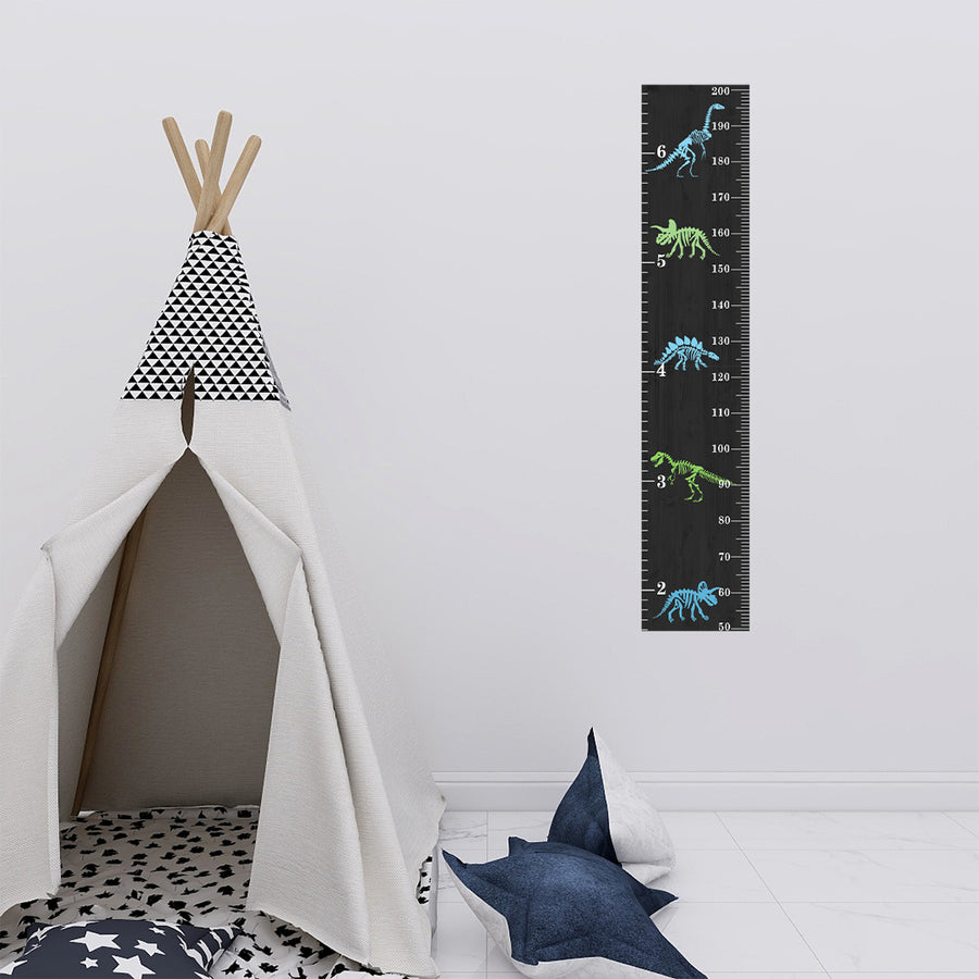 Dinosaur growth wall sticker kid height measure wall